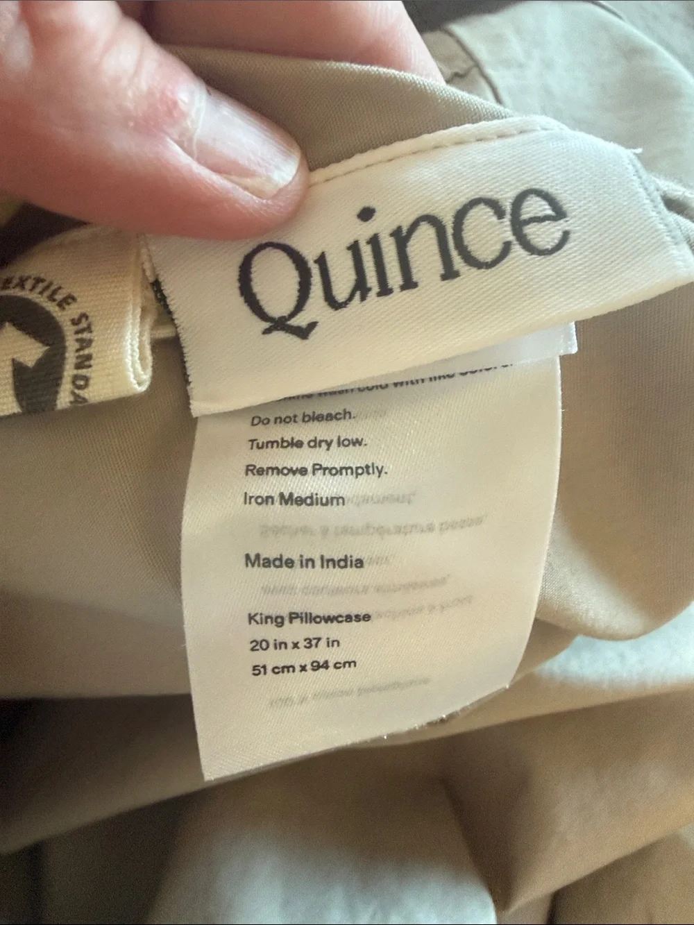 Quince Organic Crisp King Pillowcases – Set of 2 – 100% Organic Cotton